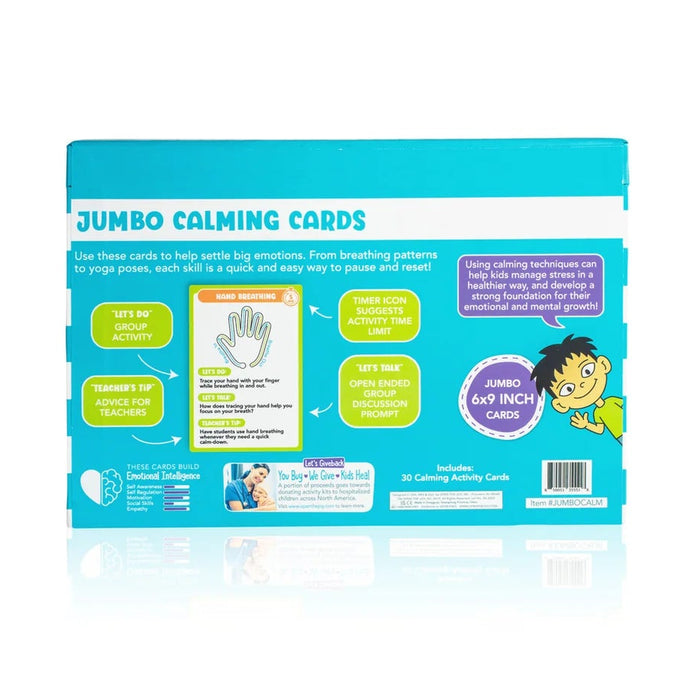FDMT Open The Joy Jumbo Calming Tools Cards – Large Format Emotional Regulation & Mindfulness Cards for Kids