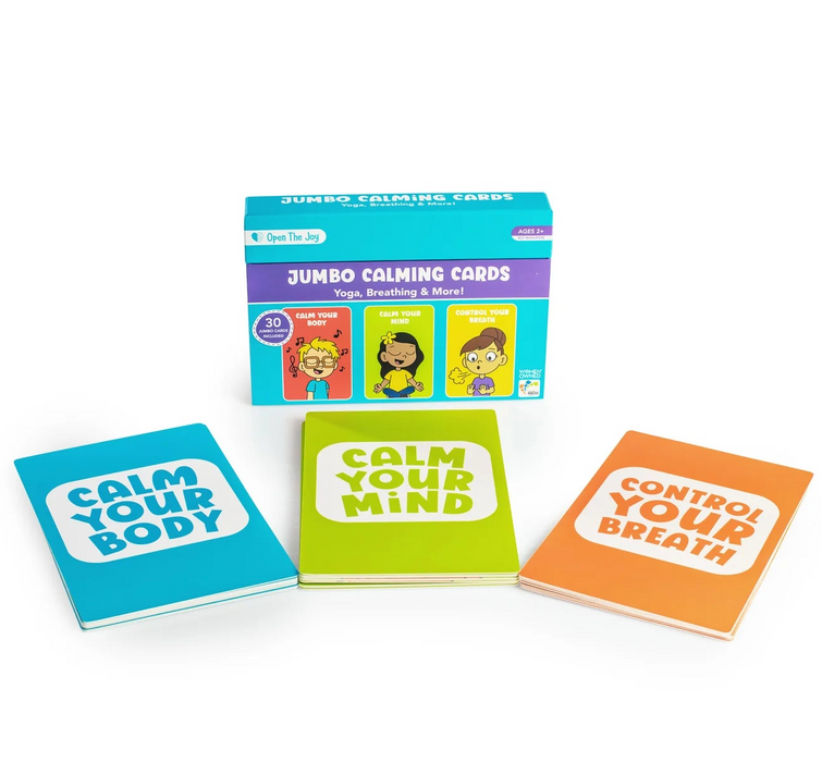 FDMT Open The Joy Jumbo Calming Tools Cards – Large Format Emotional Regulation & Mindfulness Cards for Kids