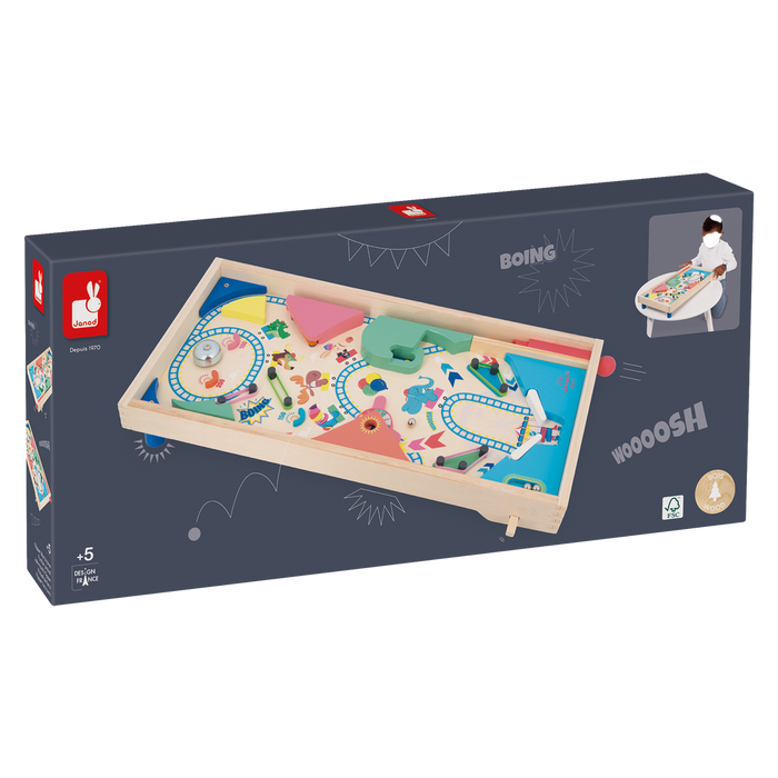 Janod® Applepop Funfair Pinball Ages 5+
