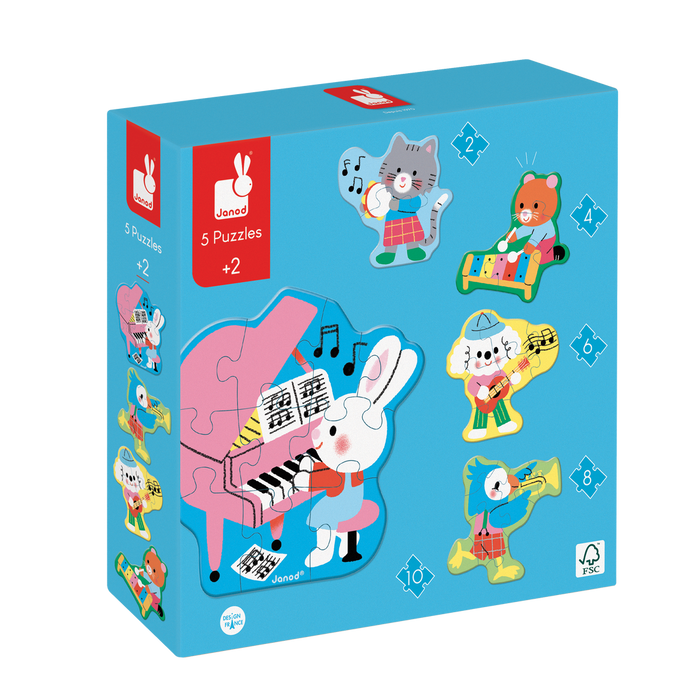 Janod® Puzzle - Bébé musique