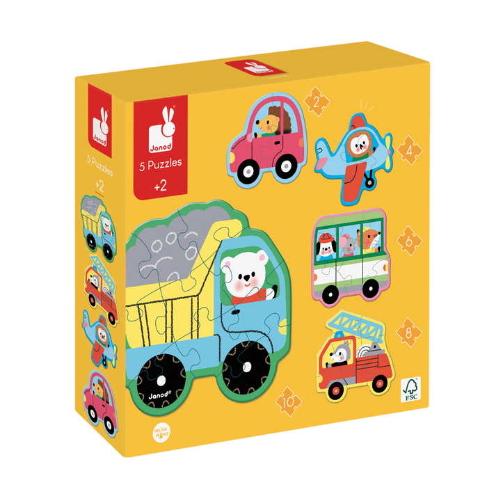 Janod® Puzzle - Baby Vehicles