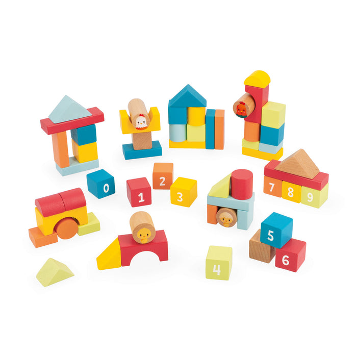 Janod® The Farm - Barrel 56 Pcs 12m+