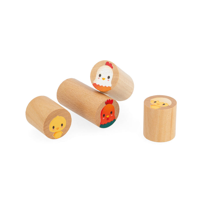 Janod® The Farm - Barrel 56 Pcs 12m+
