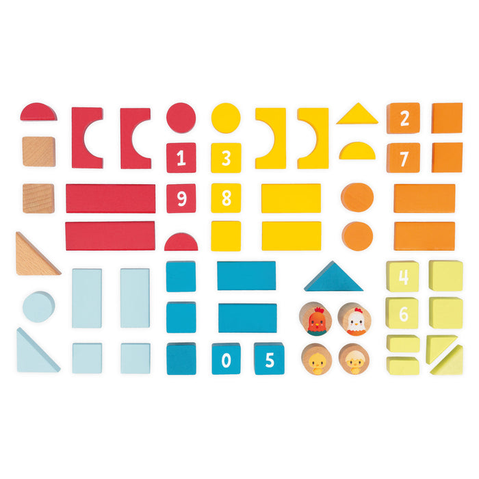 Janod® The Farm - Barrel 56 Pcs 12m+