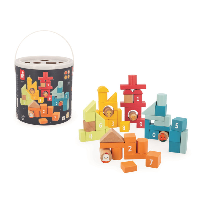 Janod® The Farm - Barrel 56 Pcs 12m+