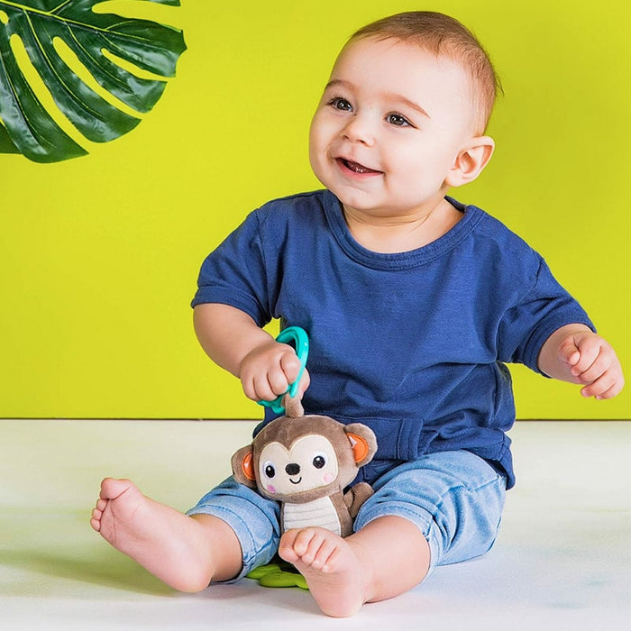 Petit singe jouet Tug Tunes à trimbaler d'Ingenuity by Bright Starts pour bébé