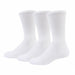 Key-mons crew socks size 10-13 shown as three pairs in white on a plain background.