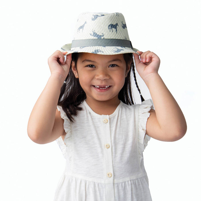 FlapJack Kids® Kids UPF50+ Fedora Hat Medium & Large Sizes