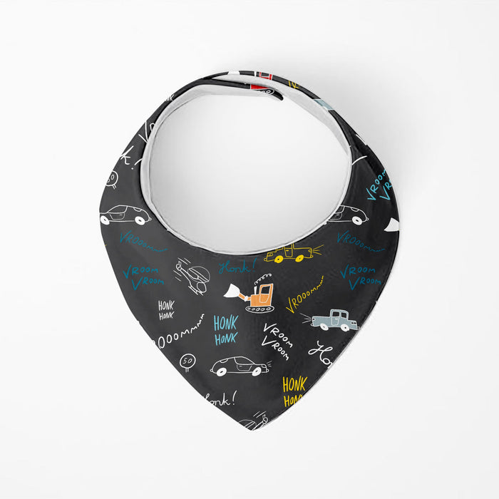 Bavoirs bandana Kushies® Voitures | Lot de 2