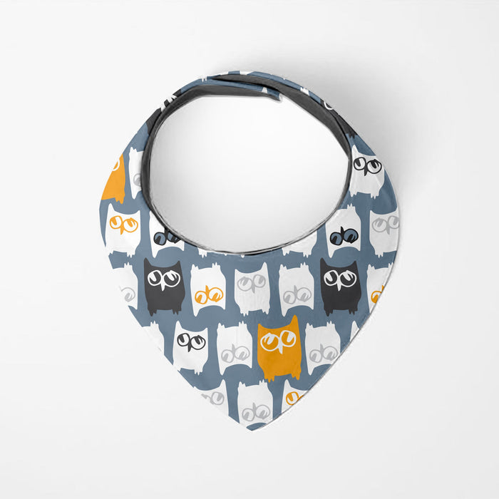 Bavoir bandana Kushies® Hibou | Lot de 2