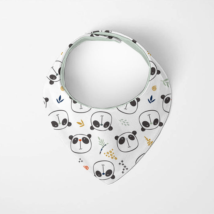 Kushies® Bandana Bib Panda | 2 Pack