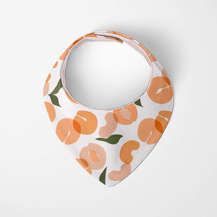 Bavoir bandana Kushies® Pêche | Lot de 2