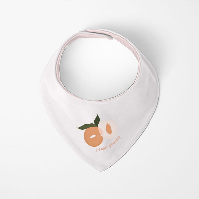Bavoir bandana Kushies® Pêche | Lot de 2