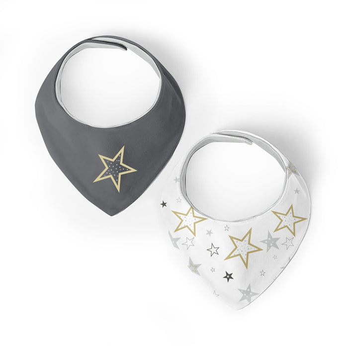 Bavoir bandana Kushies® Étoile | Lot de 2