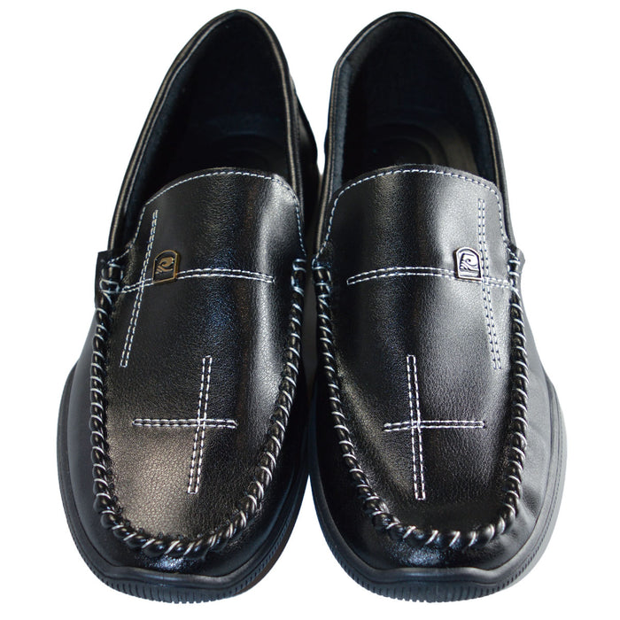 Formal Wear Teen & Young Adult Dress Loafers – Black , Cognac & Navy | Classic Slip-On Style EU - Sizes 39 to 44