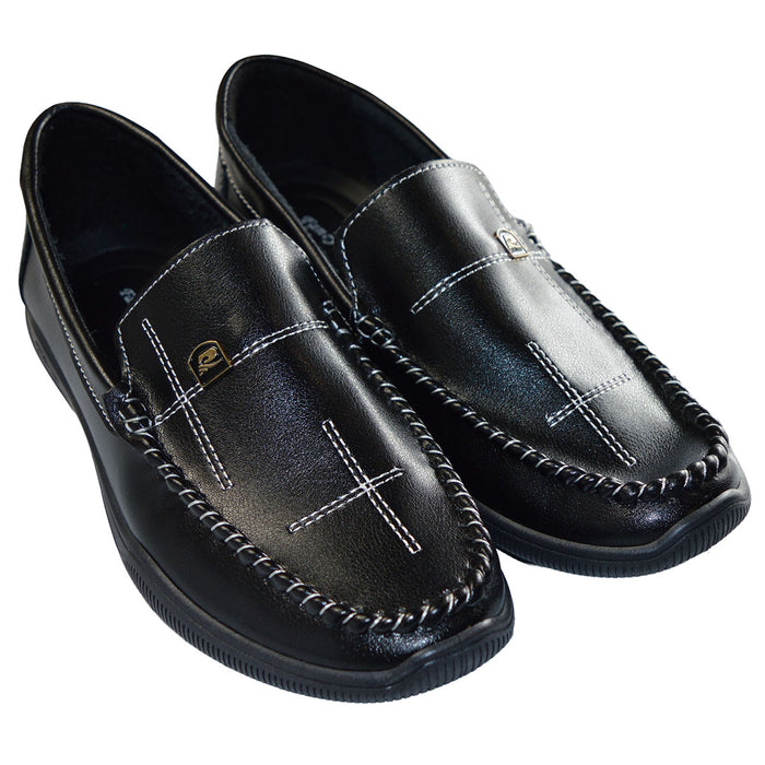 Formal Wear Teen & Young Adult Dress Loafers – Black , Cognac & Navy | Classic Slip-On Style EU - Sizes 39 to 44