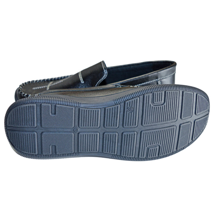 Formal Wear Teen & Young Adult Dress Loafers – Black , Cognac & Navy | Classic Slip-On Style EU - Sizes 39 to 44