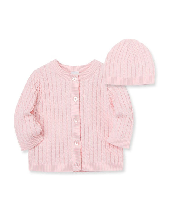 Pull torsadé et bonnet Little Me