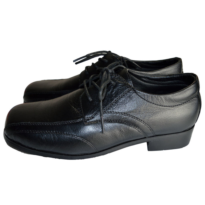 Formal Wear Boys Genuine Leather Dress Shoes – Classic Lace-Up (Sizes 6A Toddler to 8 Youth)