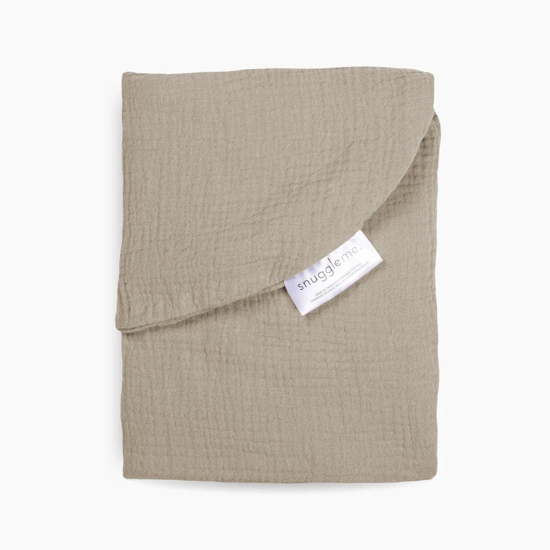 Snuggle me LoungerCurveCover organic cotton muslin