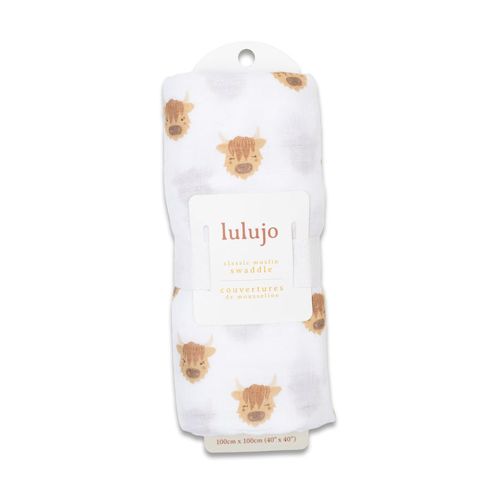 Lulujo® Couverture d'Emmaillotage en Mousseline de Coton - 40x40