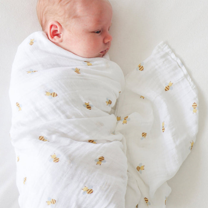 Lulujo® Cotton Muslin Swaddle Blanket - 40x40