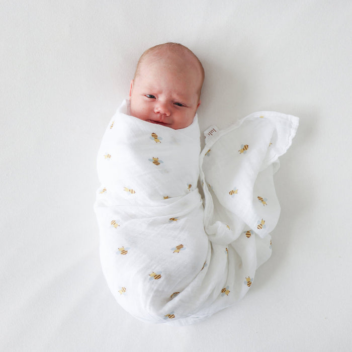 Lulujo® Cotton Muslin Swaddle Blanket - 40x40