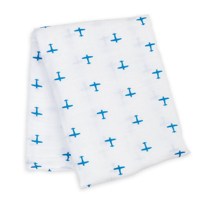 Lulujo® Cotton Muslin Swaddle Blanket - 47x47