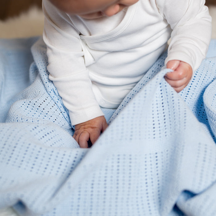 Lulujo  Cellular Blanket - Grey