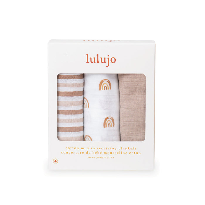 Lulujo Receiving Blankets 3-PK