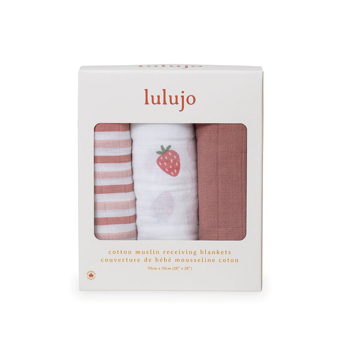 Lulujo Receiving Blankets 3-PK