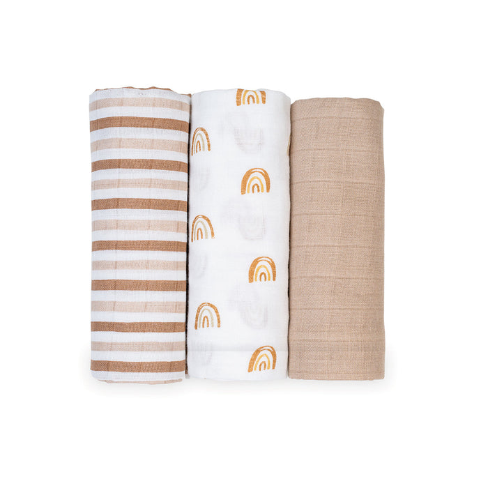 Lulujo Receiving Blankets 3-PK