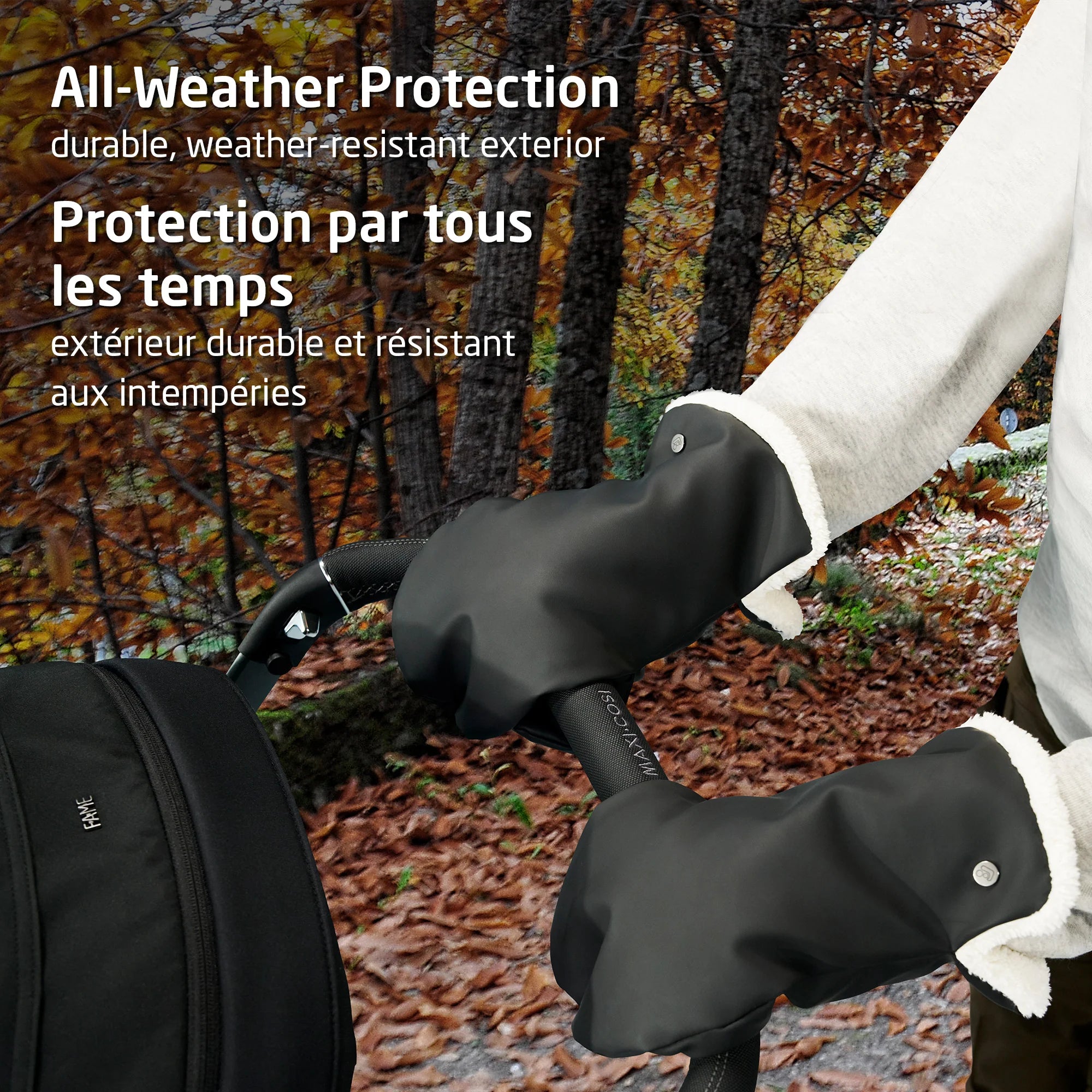 Gants pour poussette Maxi Cosi - Noir essentiel
