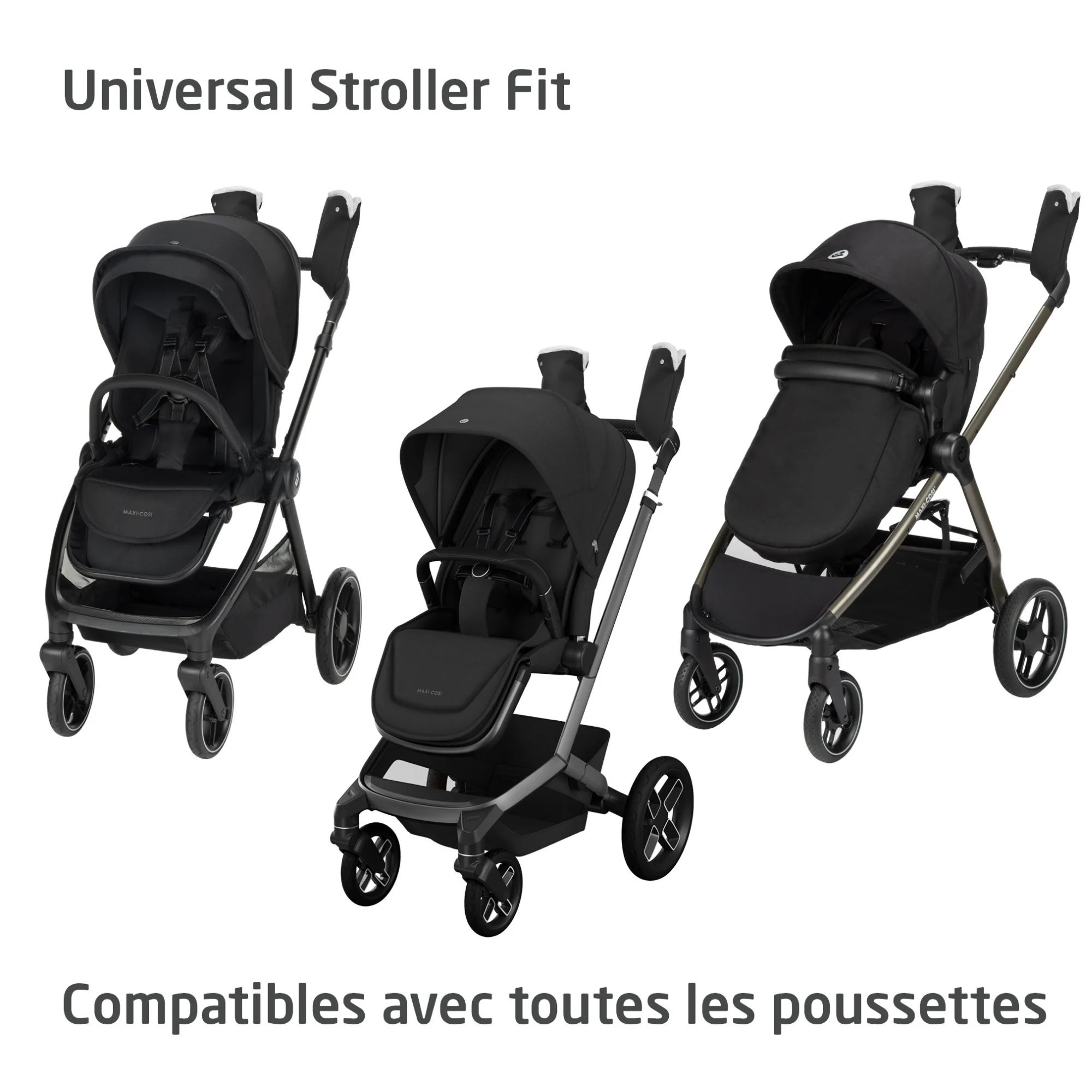 Gants pour poussette Maxi Cosi - Noir essentiel