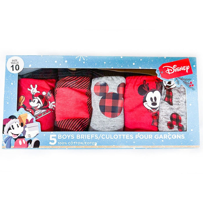 Jellifish Disney Mickey Mouse Holidays Boys Briefs - 5 Pack
