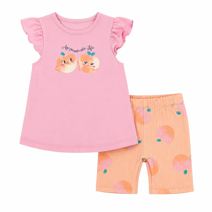M.I.D® Short Sleeve PJ Set Pink Size | 2 to 7