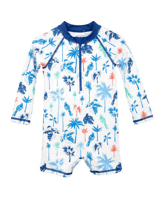 M.I.D® Baby One-Piece Rashguard Sail Blue – Sizes 6M to 24M