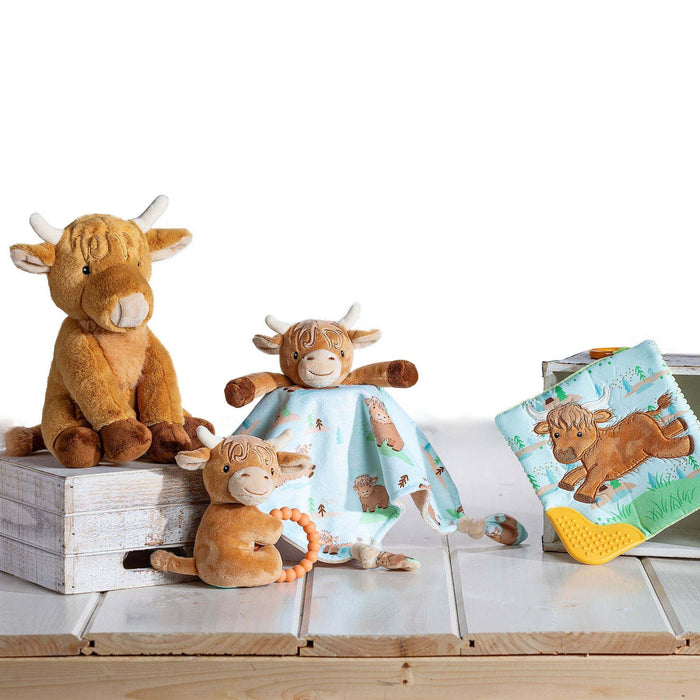 Mary Meyer® Teether Rattle Hetty Highland Cow - 6"