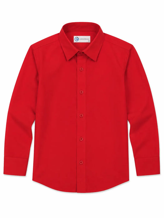 Chemise Habillée Extensible Coupe Ajustée à Manches Longues Mavezzano® pour Homme | 2 à 20