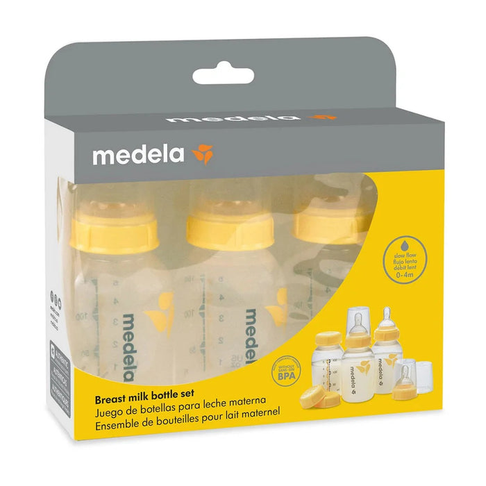 Medela Breast Milk Bottle with Nipple and Cap - 3 Pack (150ml/250ml)
