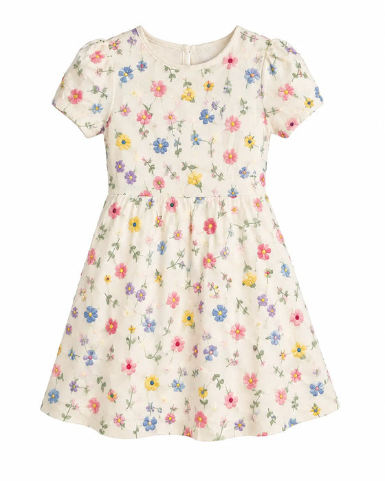 M.I.D® Baby Girl Dress Set Oatmeal Mix |3-7