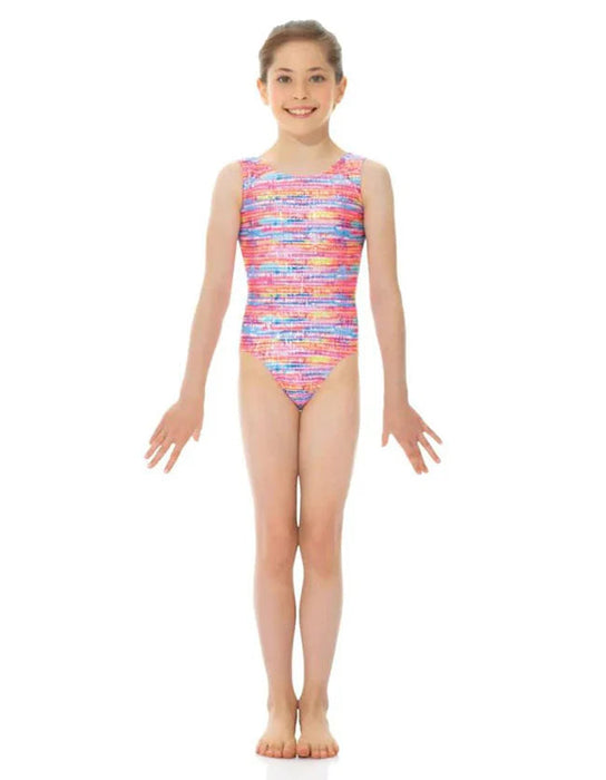 Mondor Sleeveless Gymnastics & Dance Printed Leotard - Children, Teens & Adults - 27822