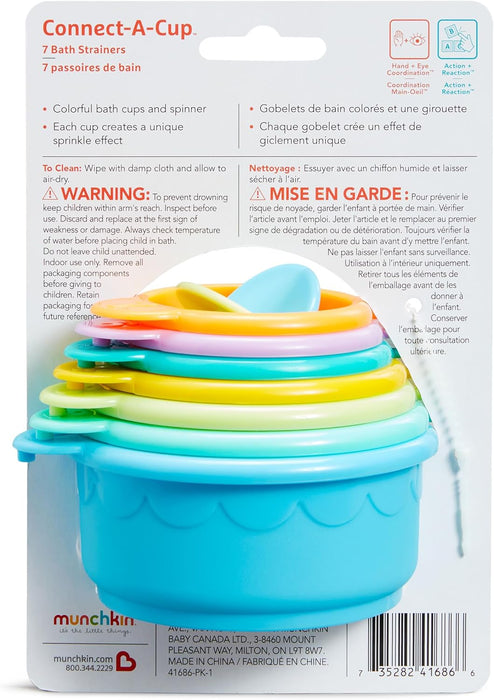 Munchkin® Connect-A-Cup Bath Toy Stacking and Straining Cups