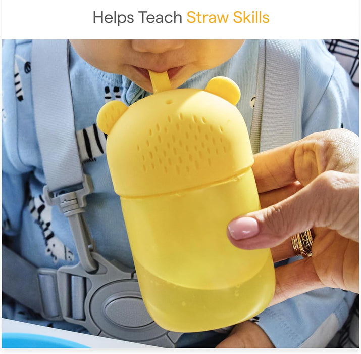 Munchkin® Gentle Transition Honey Bear Straw Cup Yellow