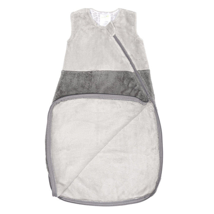 Gigoteuse pour bébé en peluche écologique Perlimpinpin - Taupe/Gris (1.5 Togs)