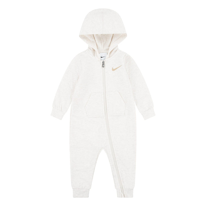 Nike Baby Essentials Hooded Coverall Ivory | Sizes 12M to 24M
