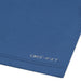 Nike Dri-FIT blue fabric close-up showing hem and Dri-FIT logo text in the corner.