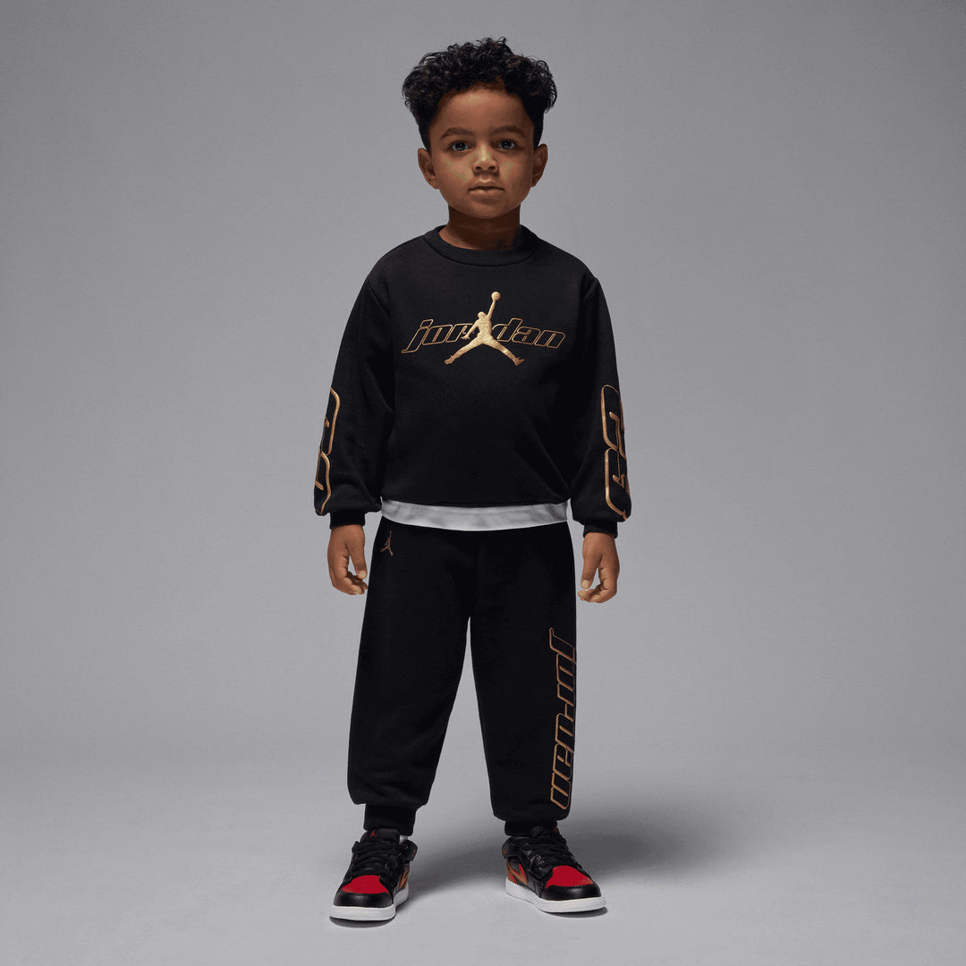 Jordan Mountainside fleece crew set Black 01