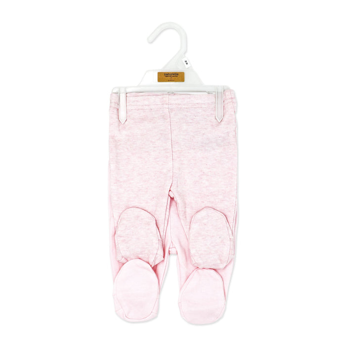 Ensemble deux pièces avec pantalon à pieds Naturelle Beige | Prématuré à 3 mois