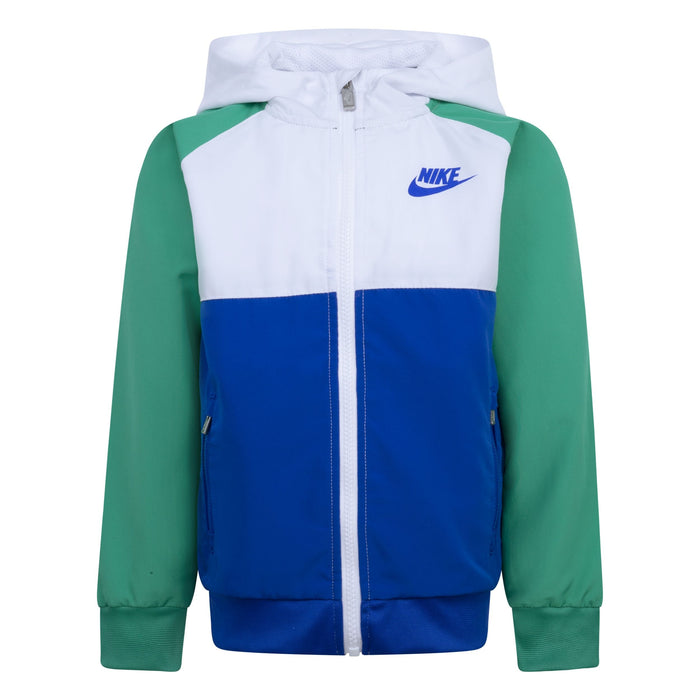 Haut de survêtement coupe-vent en tissu color-block pour petit garçon Nike® Vert | 4 à 7 ans